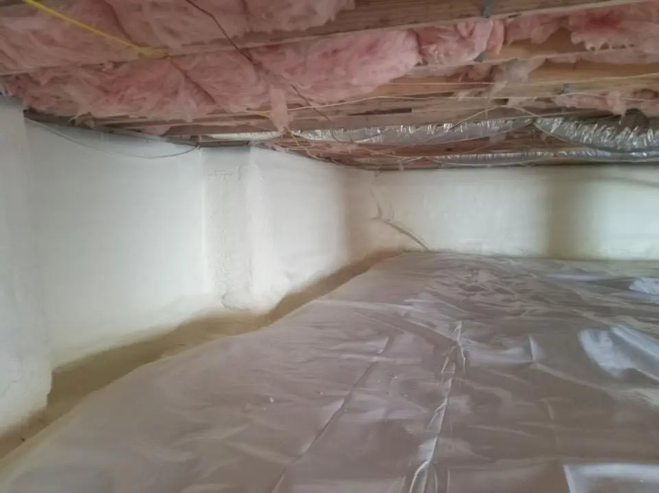 Crawl space encapsulation with closed-cell spray foam for Attic Insulation in Luling