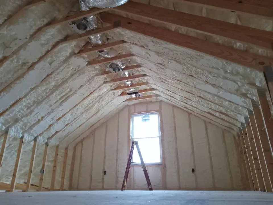 Spray foam roofing application for Crawl Space Insulation project in Luling